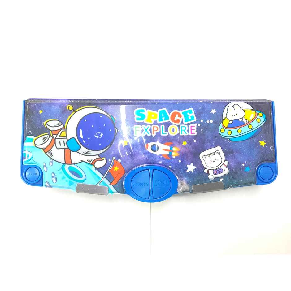 Chrome 7035 Magnetic Multifunctional Pencil Box For Kids (Design and Color May Vary)