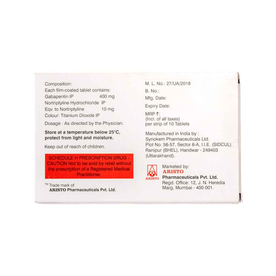 Gabaneuron NT 400 Tablet