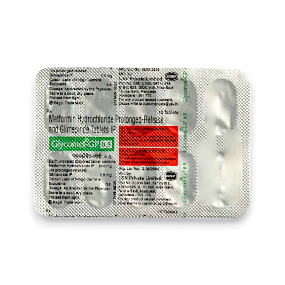 Glycomet-GP 0.5 Tablet PR
