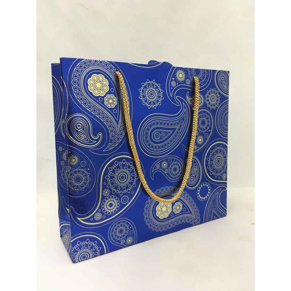 ABK Metallic Party Bag Single 7.5 x 7 x 2 Inches - Med Size (Colour May Vary)