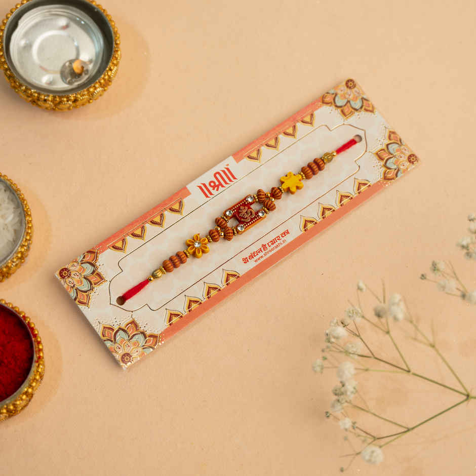 Rakhi for Brother | Om | Religious | Pack of 1 | Shree Rakhi