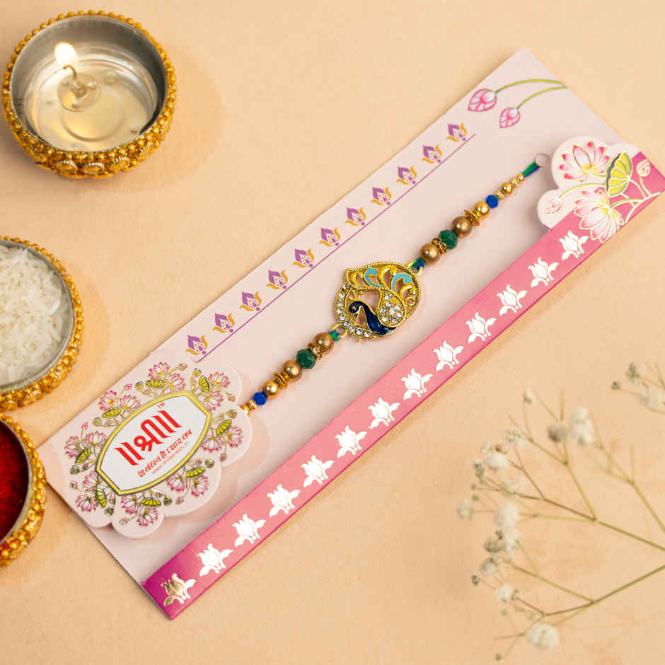 Rakhi for Brother | Peacock | Pack of 1 | Shree Rakhi