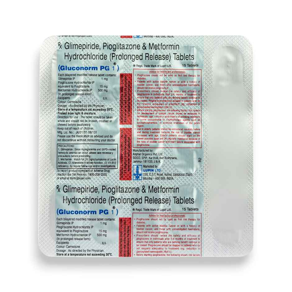 Gluconorm PG 1 Tablet PR