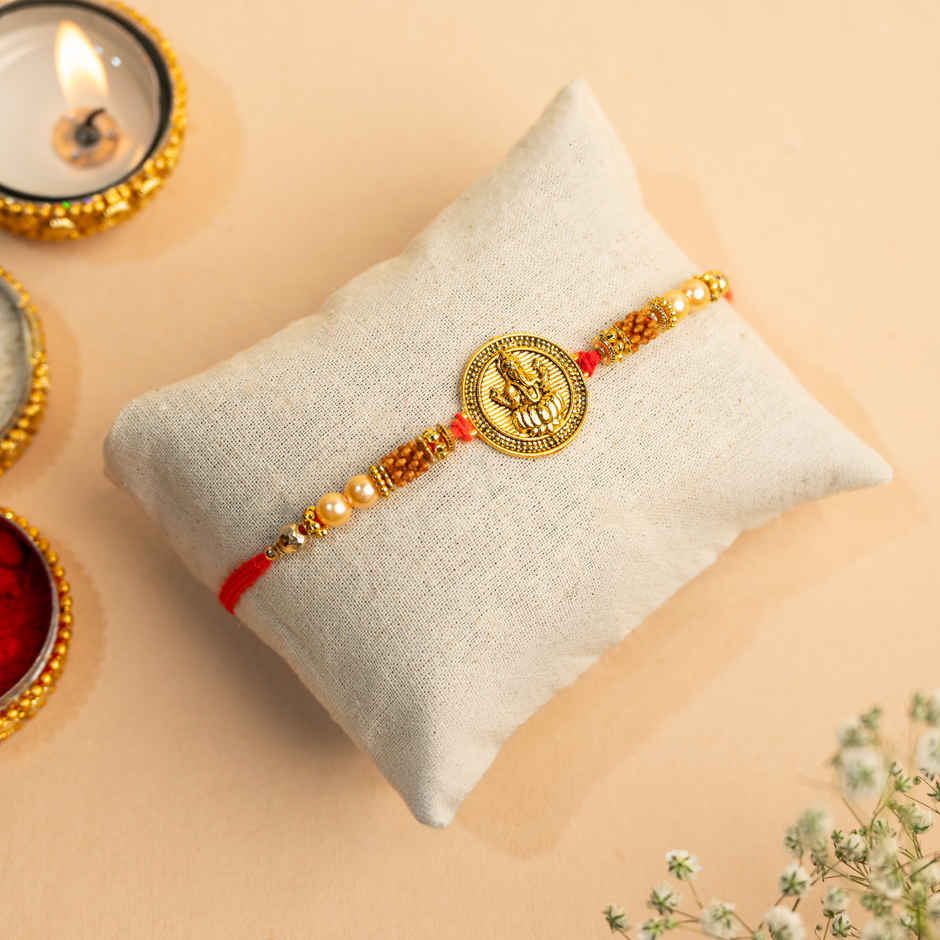 Ganesha Rakhi with Divine Blessings | Religious | Pack of 1 | Bandhan