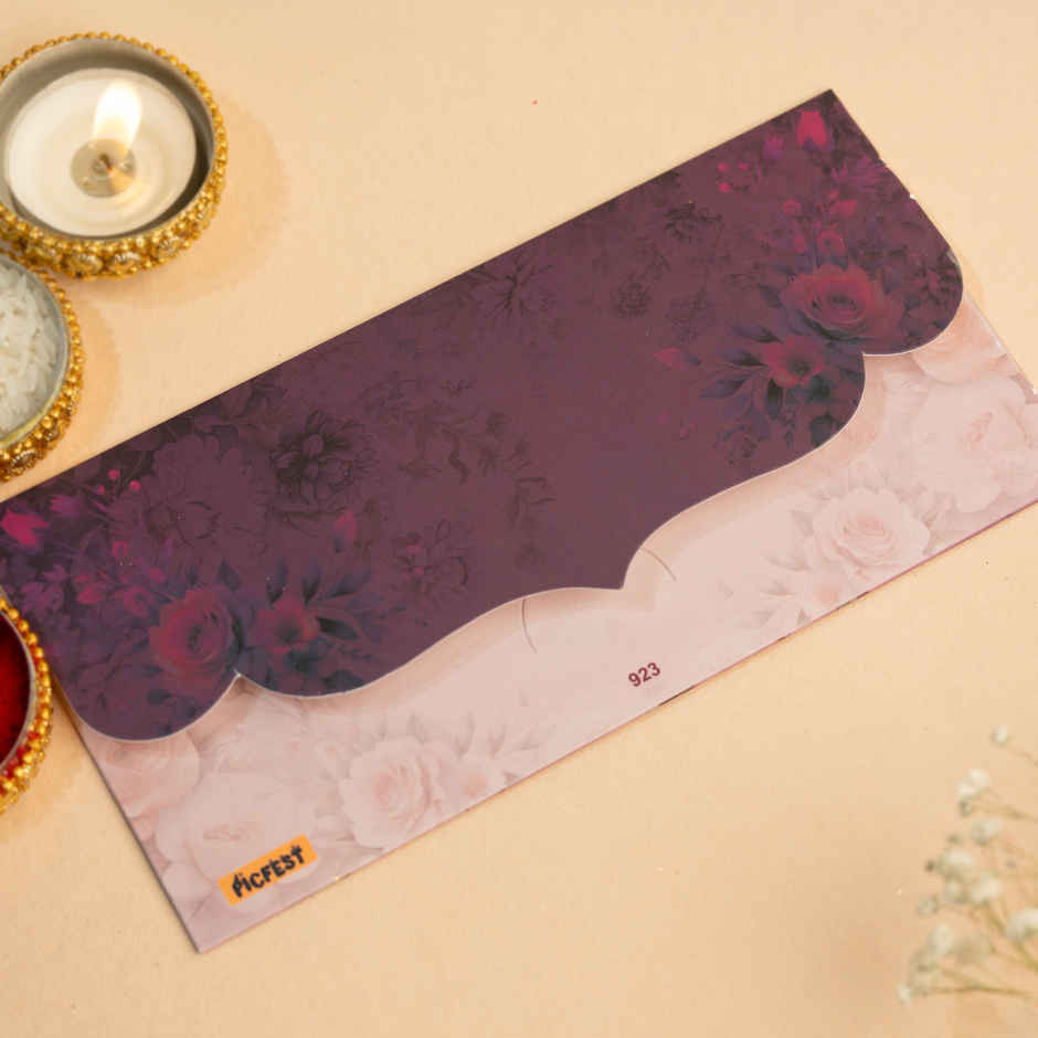 Floral Elegance Shagun Envelope | Picfest