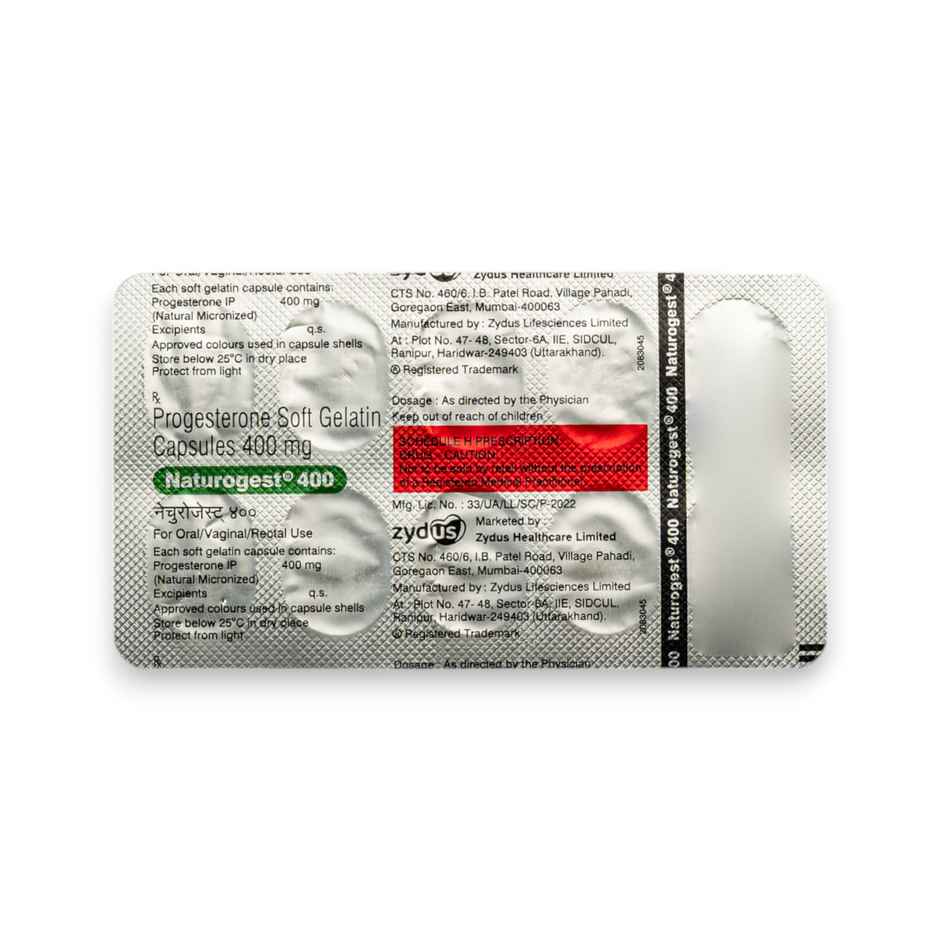 Naturogest 400 Soft Gelatin Capsule