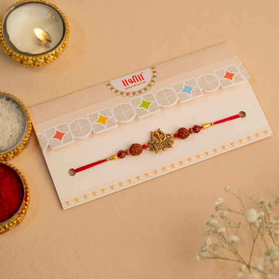 Rakhi for Brother | Trishul | Religious | Pack of 1 | Shree Rakhi