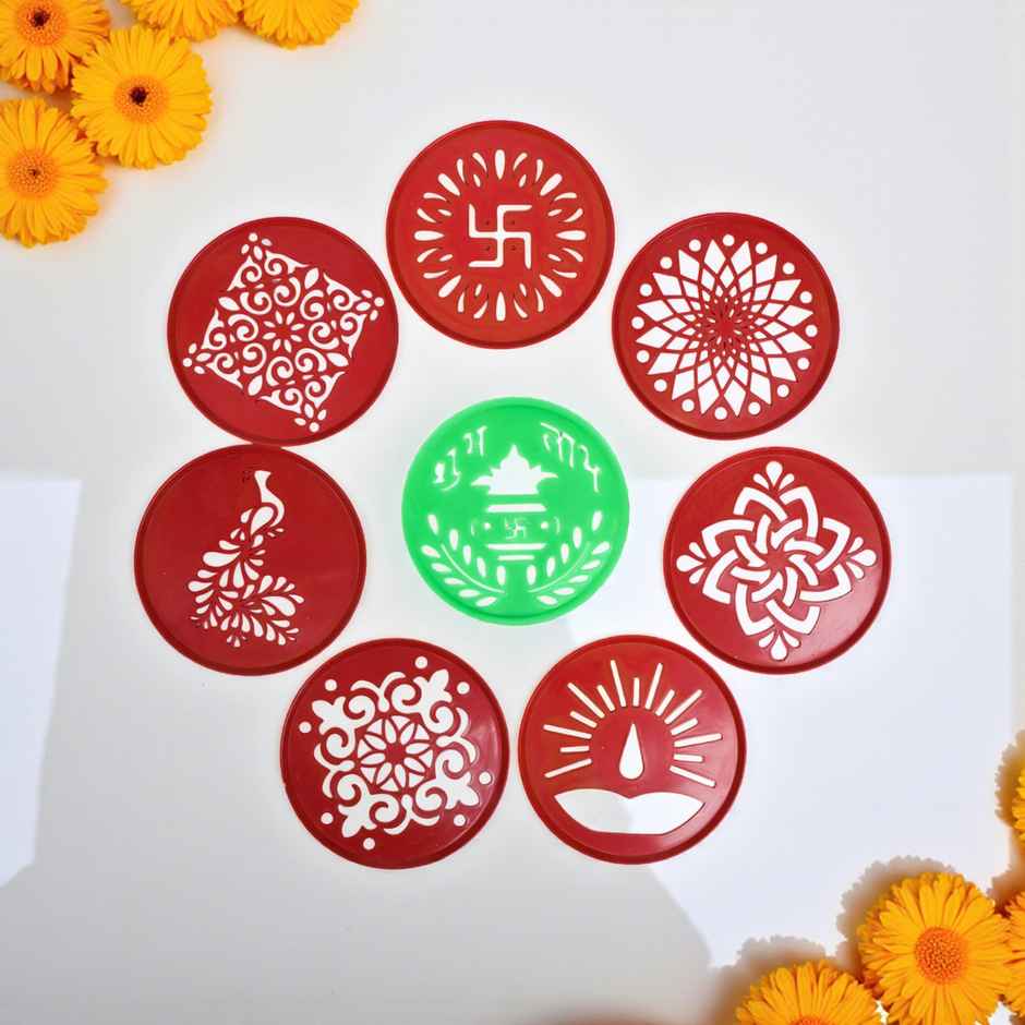 Round Rangoli Stencil | Tota