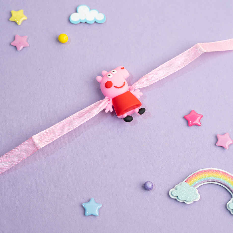 Kids Rakhi | Adorable Peppa Pig | Pack of 1 | Tomuncle