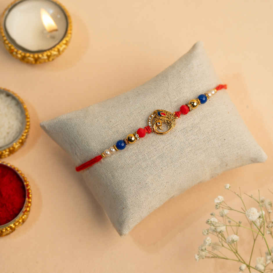 Rakhi for Brother | Peacock | Pack of 1 | Shree Rakhi
