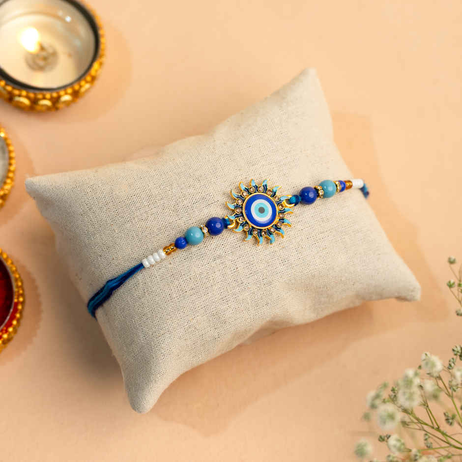 Evil Eye Trendy Rakhi with Sun for Brother | Pack of 1 | Bandhan