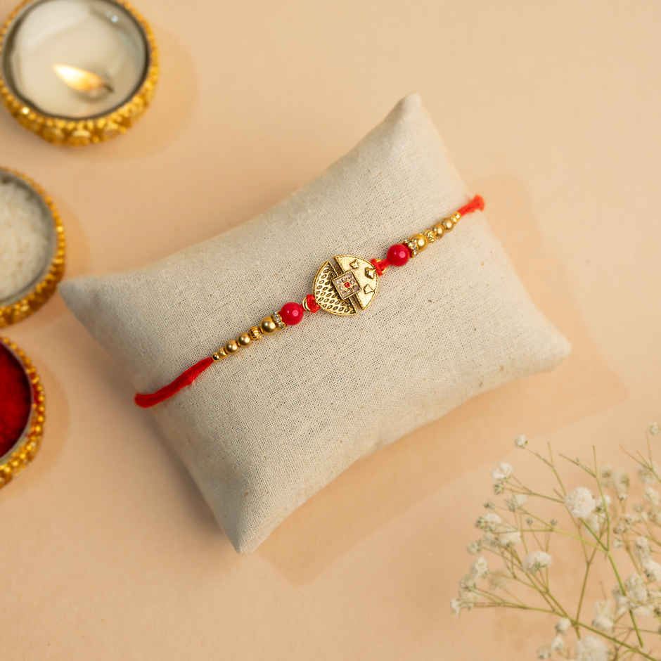 Rakhi for Brother | Studded | Abstract | Pack of 1 | Shree Rakhi