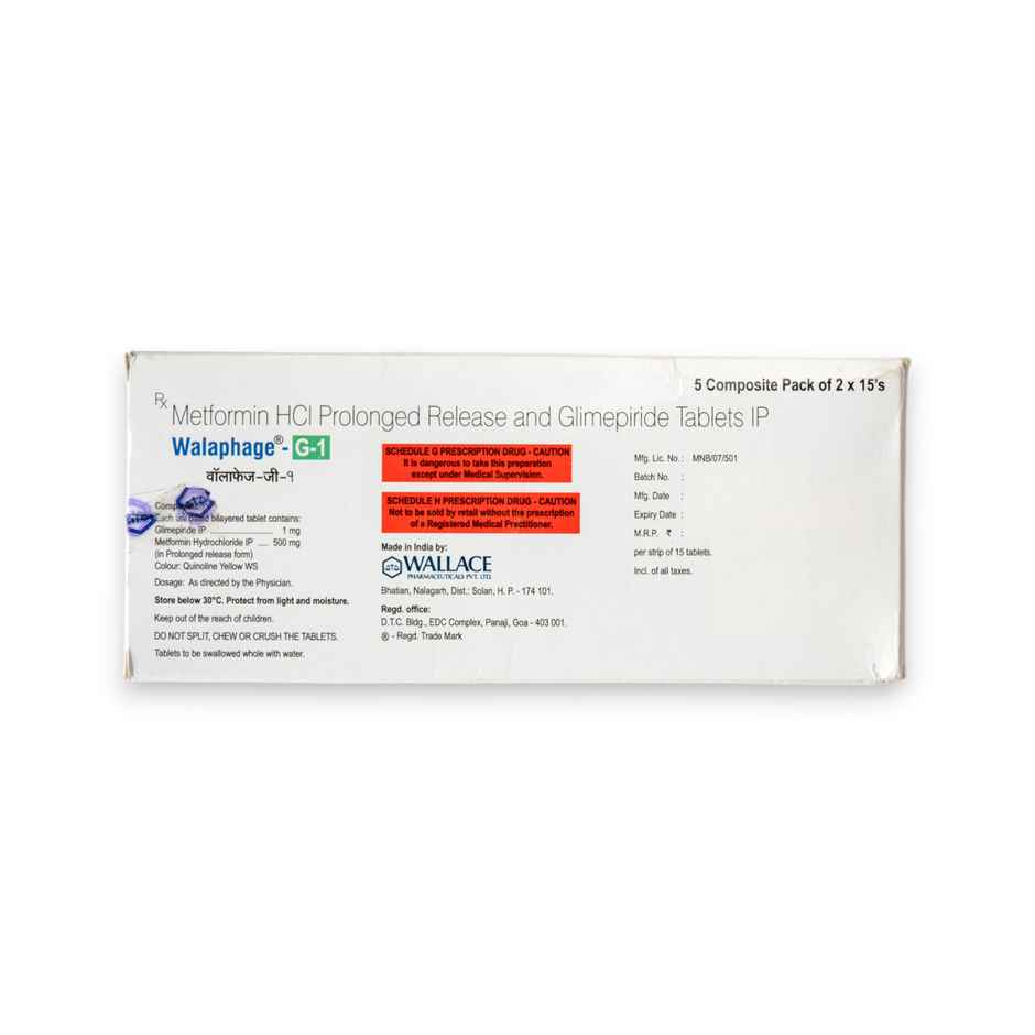 Walaphage-G 1 Tablet PR