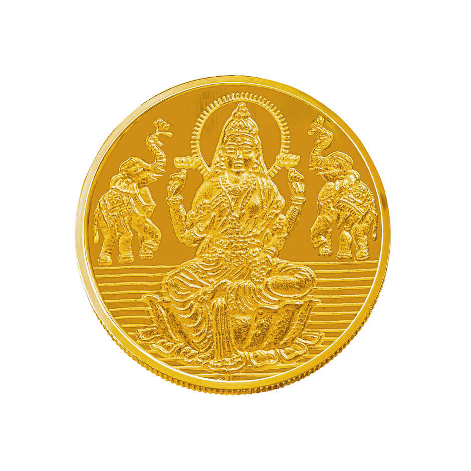 Lakshmi Gold Coin | 24 Karat 999 Pure Gold Coin | 1 g | Muthoot Exim