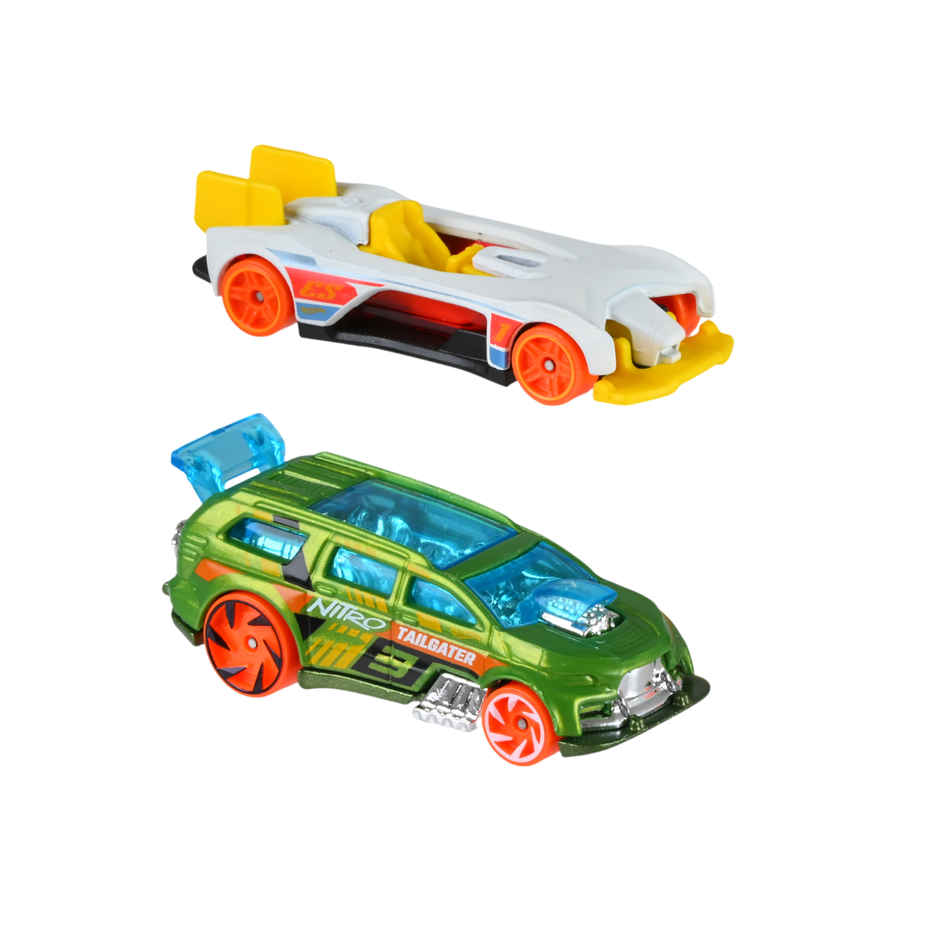 Hot Wheels 2-Car Pack of 1:64 Scale VehiclesTheme-HWC99