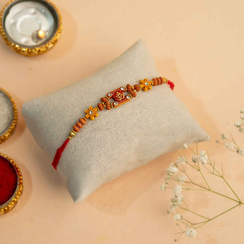Rakhi for Brother | Om | Religious | Pack of 1 | Shree Rakhi