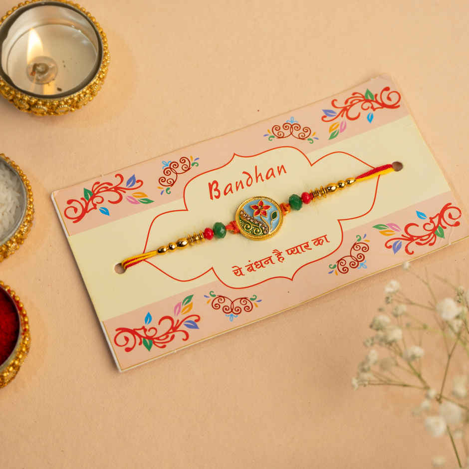 Rakhi for Brother | Blossom Floral | Pack of 1 | Tomuncle