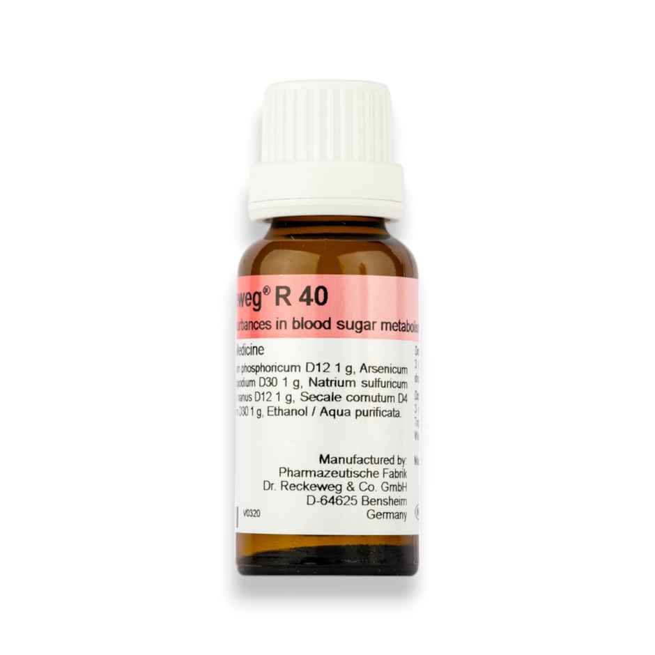 Dr. Reckeweg R40 Diabetes Drop Homeopathic Medicine