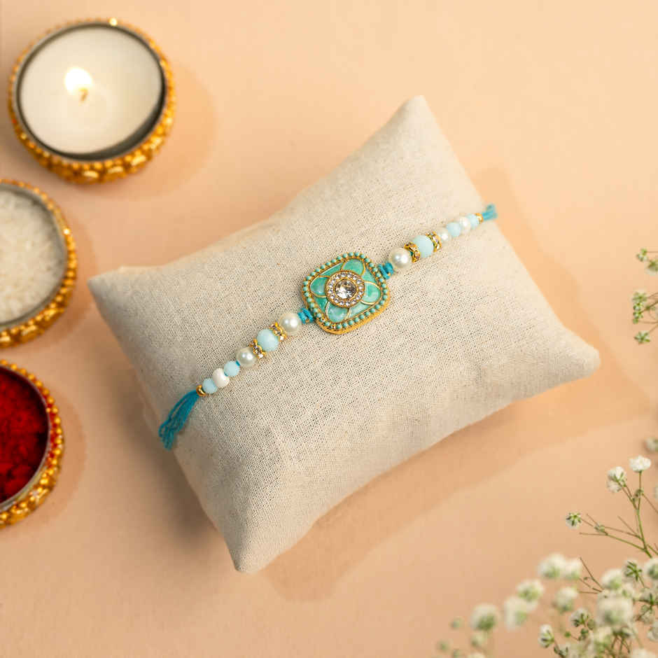 Rakhi for Brother| Studded | Abstract | Pack of 1 | Avyaan Rakhi