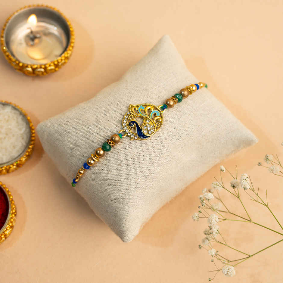 Rakhi for Brother | Peacock | Pack of 1 | Shree Rakhi