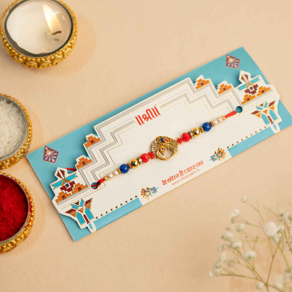 Rakhi for Brother | Peacock | Pack of 1 | Shree Rakhi