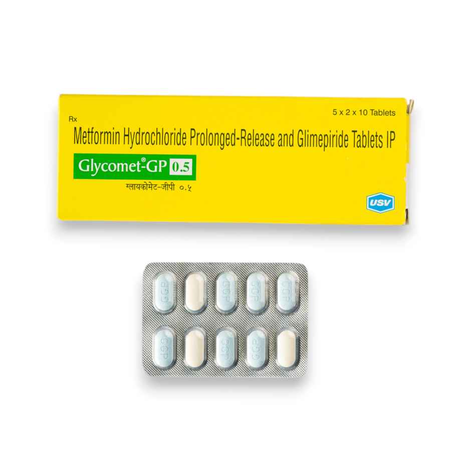 Glycomet-GP 0.5 Tablet PR