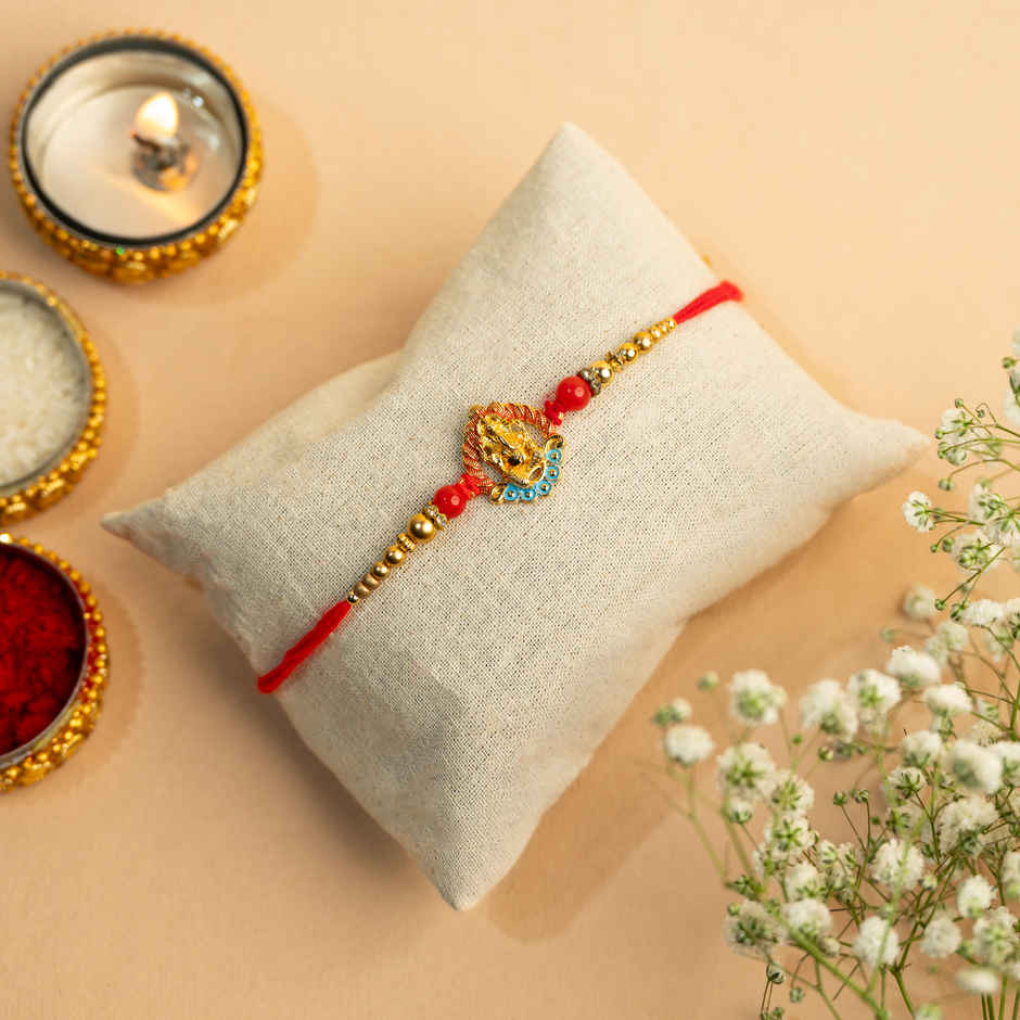 Rakhi for Brother | Lord Ganesh | Religious | Pack of 1 | Avyaan Rakhi