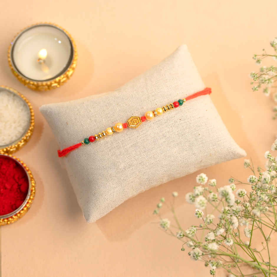 Rakhi for Brother | Om | Religious | Pack of 1 | Shree Rakhi