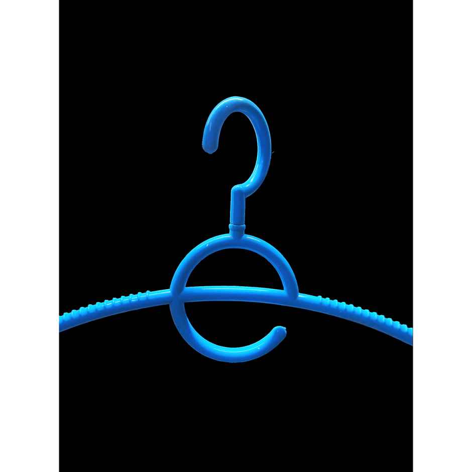 Sinco 360 Rotating Hook Plastic Cloth Hanger - Pack of 3 pcs - Blue