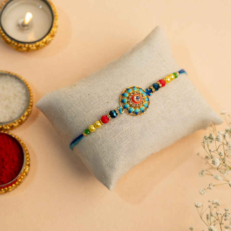 Rakhi for Brother | Studded | Evil Eye | Pack of 1 | Avyaan Rakhi