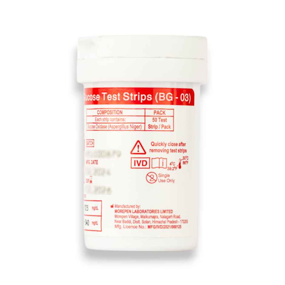 Dr Morepen Gluco One BG-03 Blood Glucose Test Strip