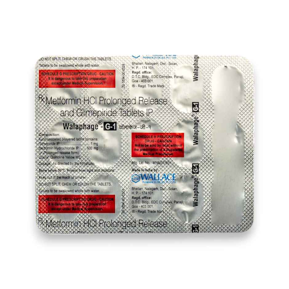 Walaphage-G 1 Tablet PR