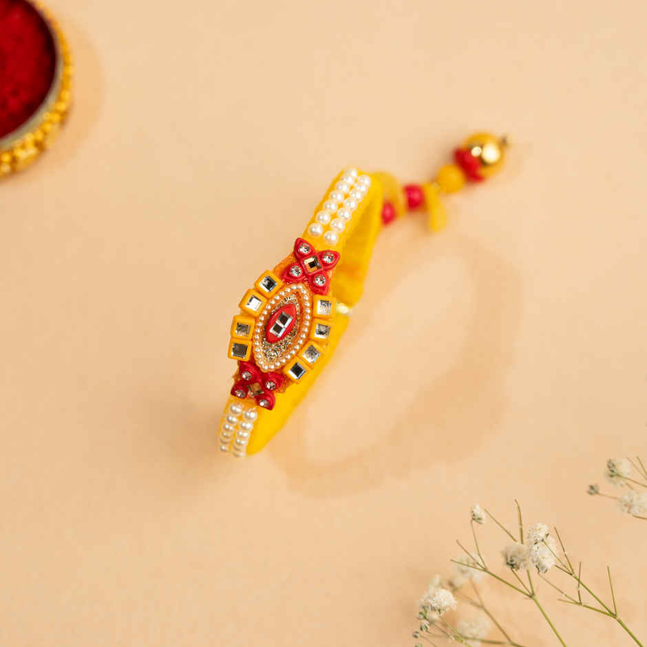 Lumba Rakhi for Bhabhi | Studded | Pack of 1 | Avyaan Rakhi