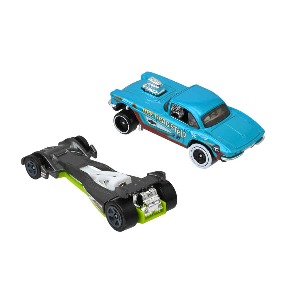 Hot Wheels 2-Car Pack of 1:64 Scale VehiclesTheme-HWD08