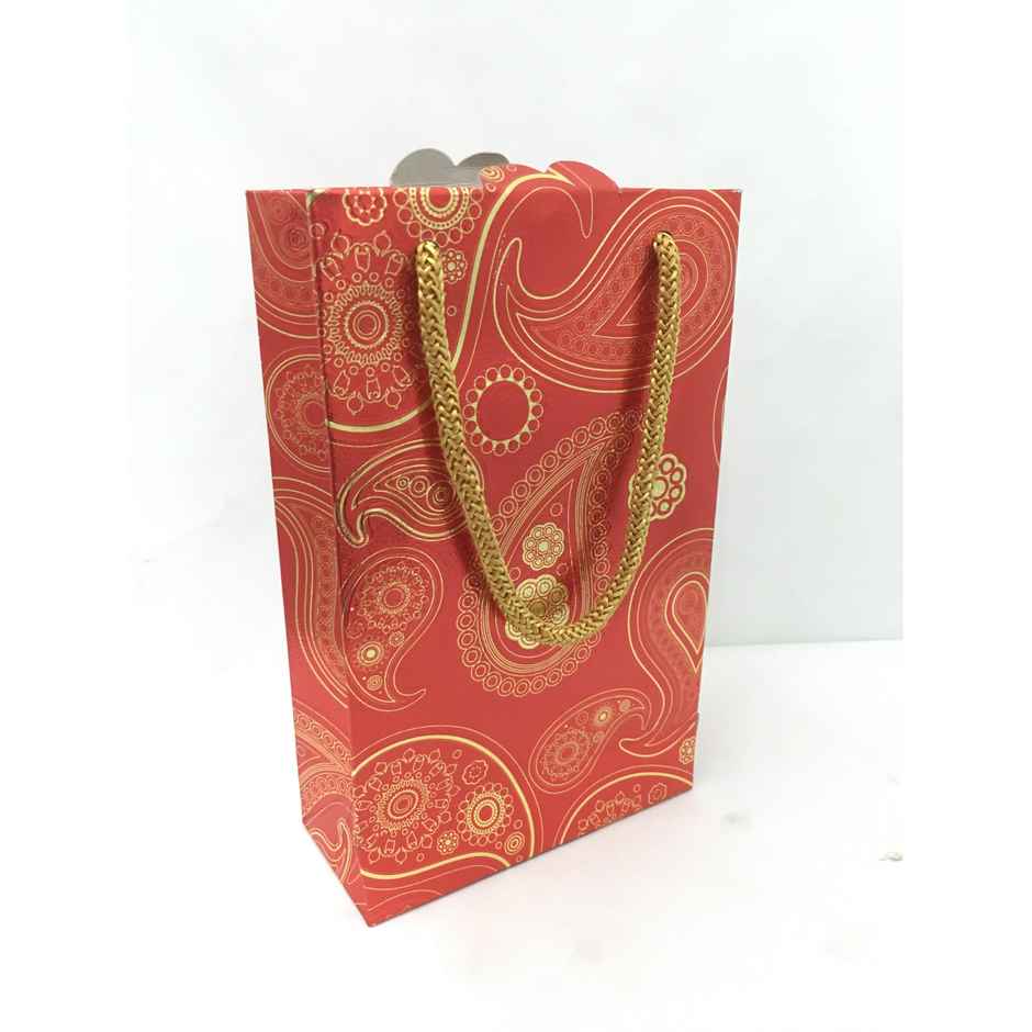 ABK Metallic Party Bag Single 10.5 x 6.5 x 3 Inches (Colour May Vary)