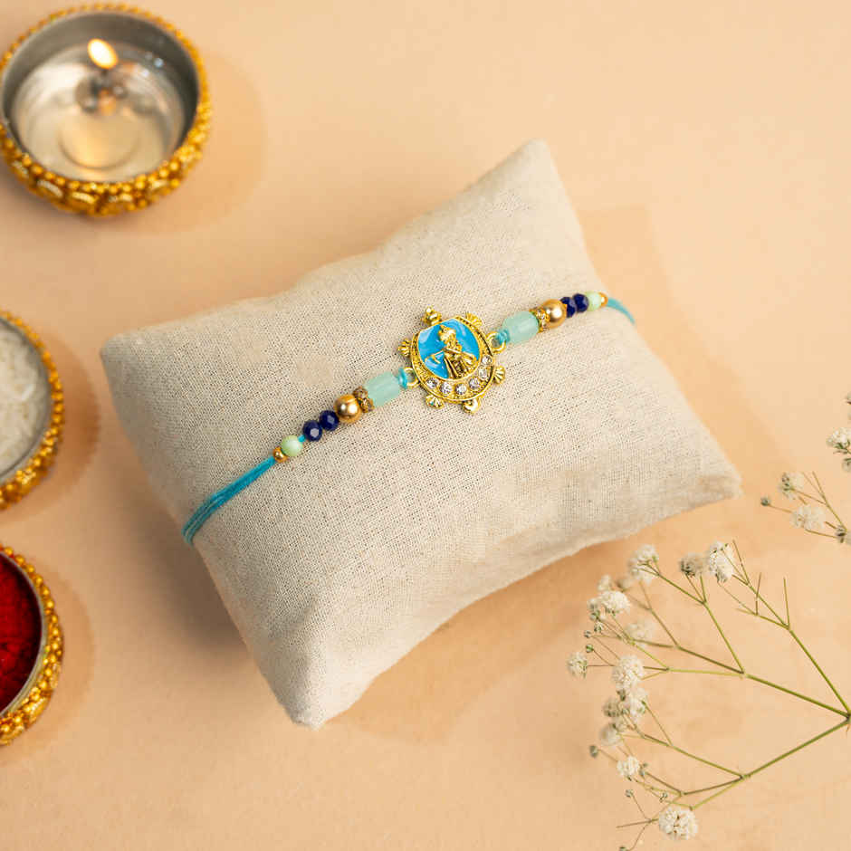 Rakhi for Brother | Lord Krishna | Religious | Pack of 1 | Shree Rakhi