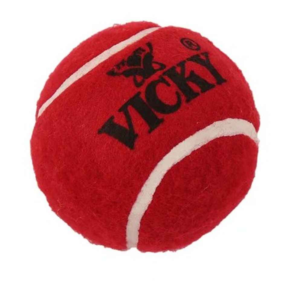 Vicky Heavy Weight Rubber Cricket Ball - Durable & Reliable (pack of 6)