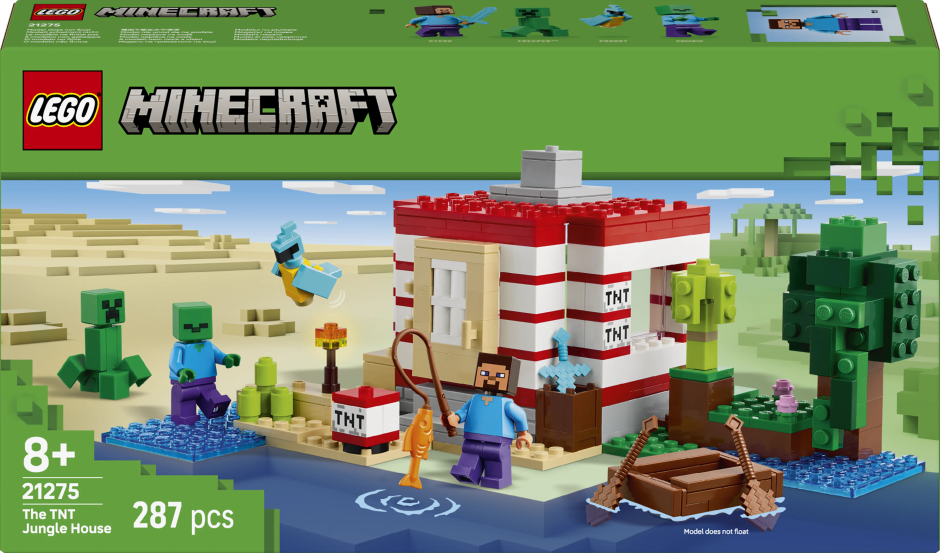 LEGO Minecraft The TNT Jungle House Video Game Collectible Toy 21275