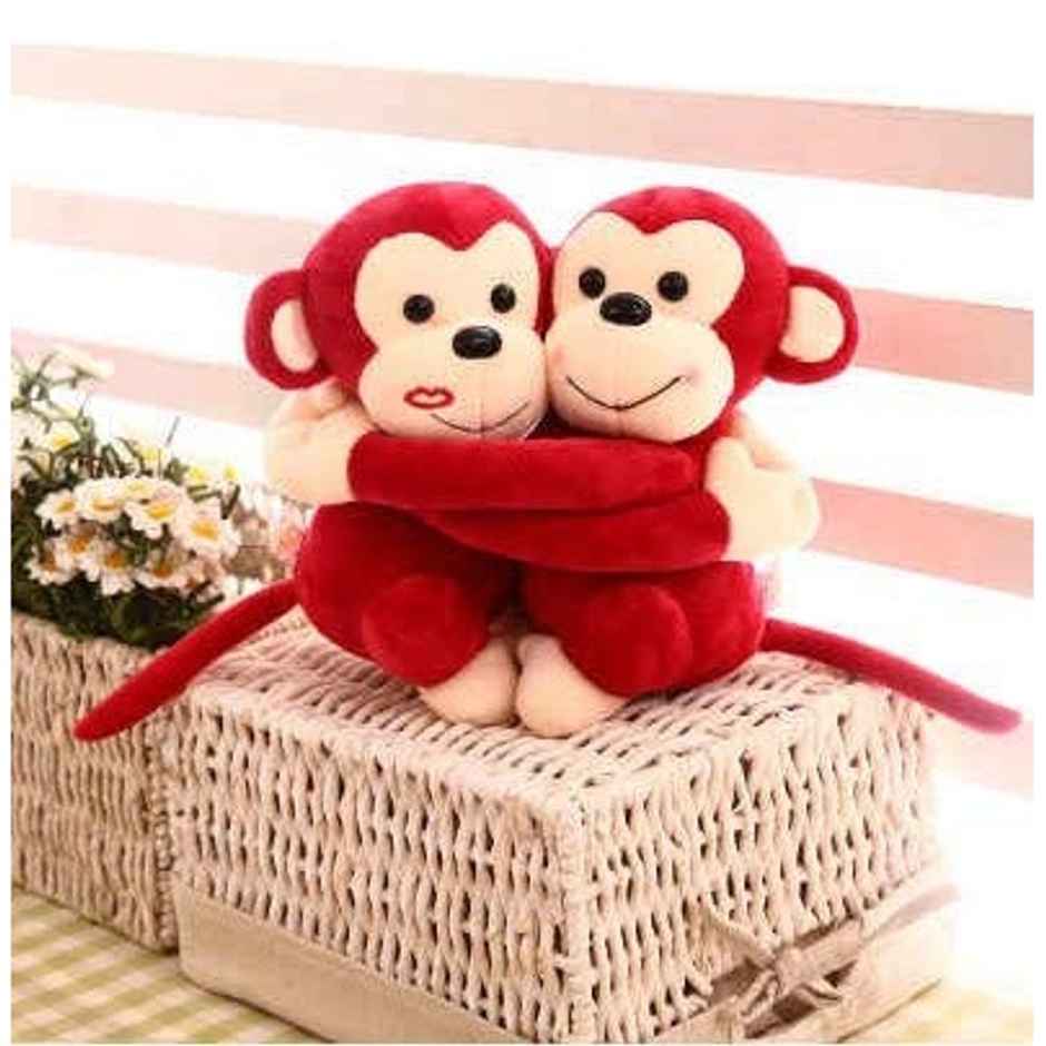 DearJoy Hugging Monkey Red 25 cm
