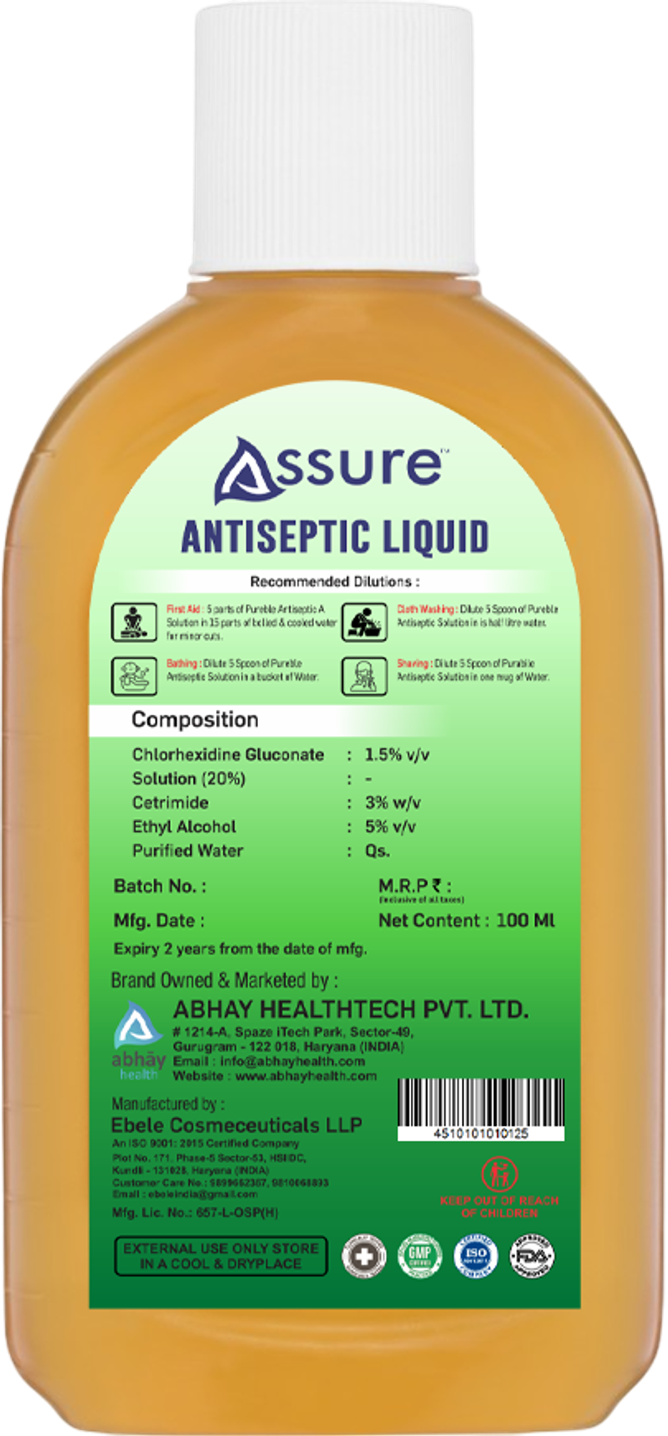 Assure Antiseptic Liquid Regular