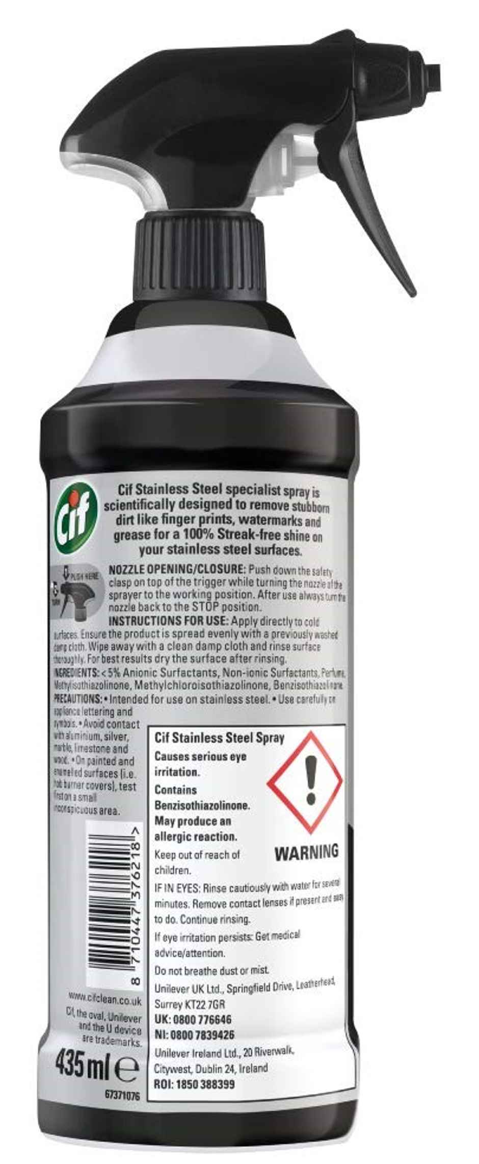 Cif Perfect Finish Stainless Steel Kitchen Cleaning Spray | Streak-Free Shine