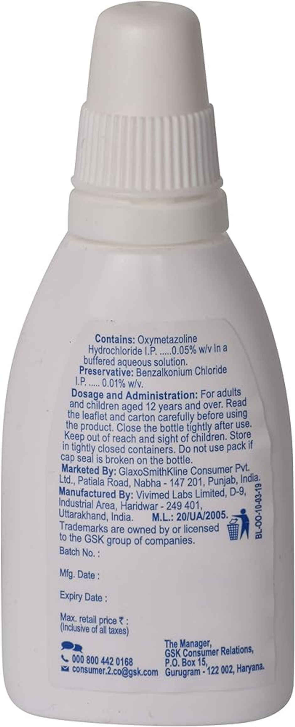Otrivin Oxy Fast Relief Adult Nasal Spray