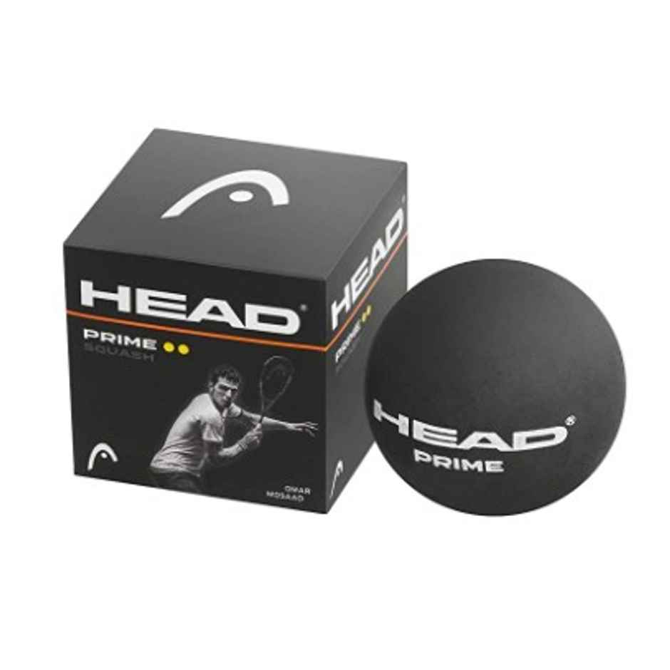 Head Prime Double Dot Rubber Squash Ball | High-Performance Game Ready
