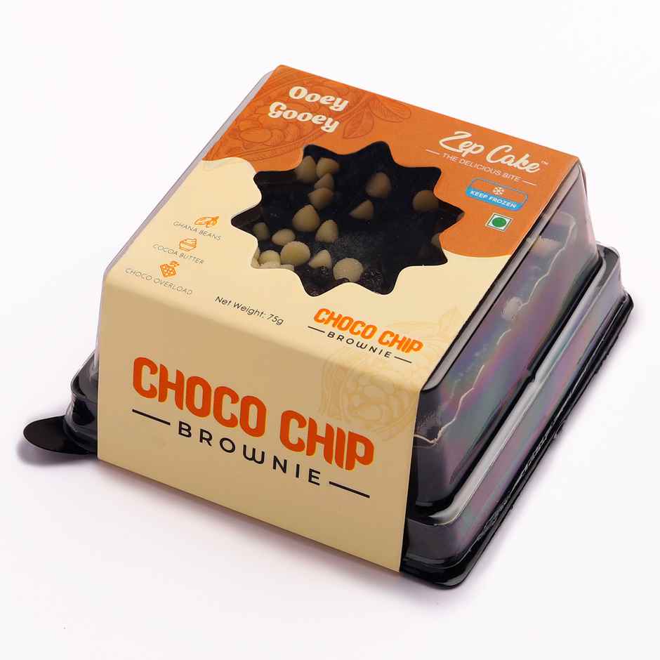 Zep Cake Premium Choc Chip Brownie | Dessert Delight