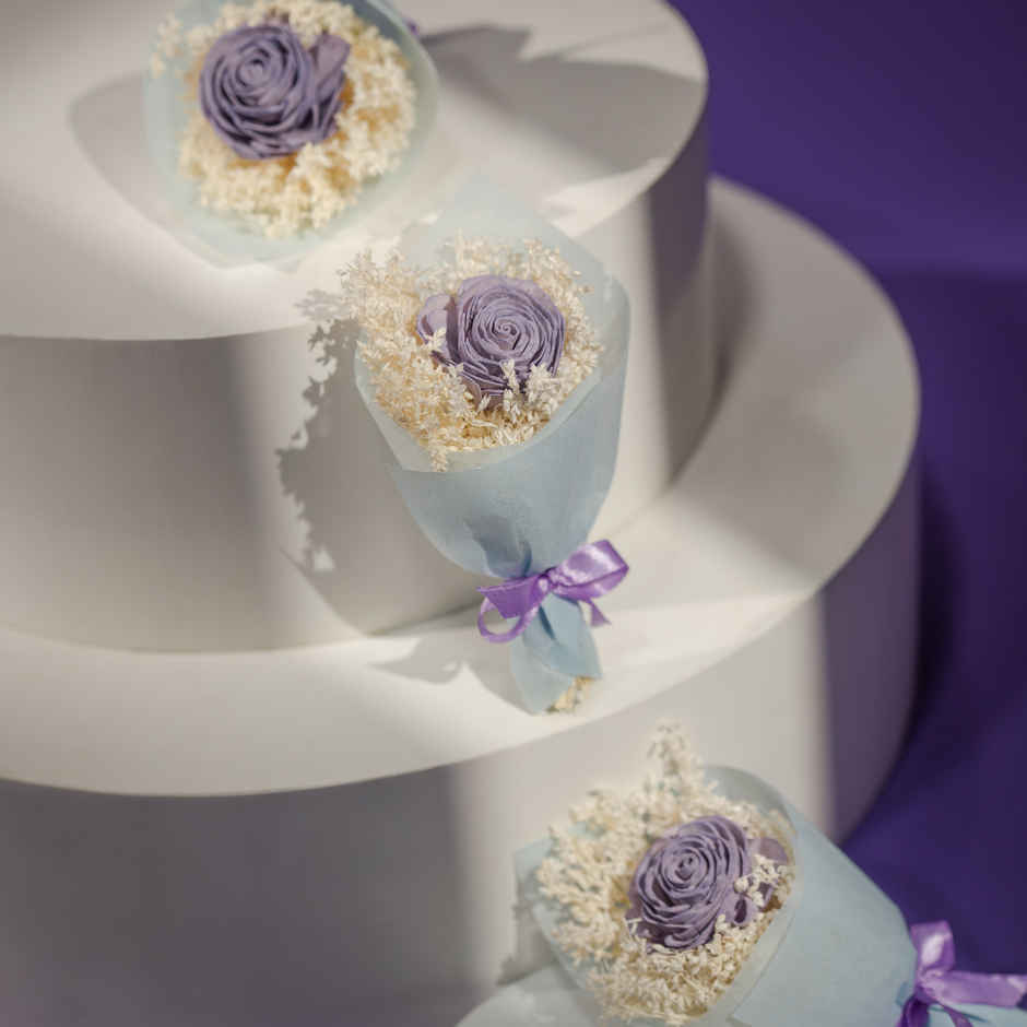 Lavender Rose Love Dried Flowers Bouquet | Ideal for Gifting | Poshh