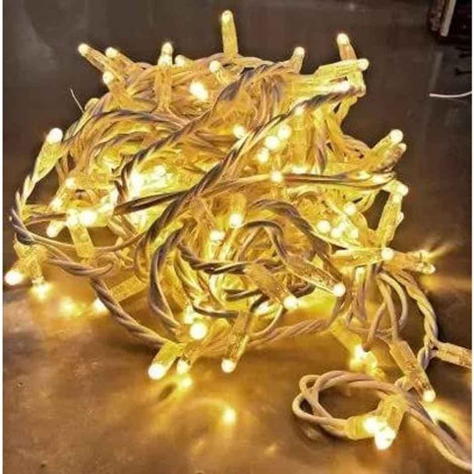 DesiDiya String LED Rice Light | Gold | 12 M