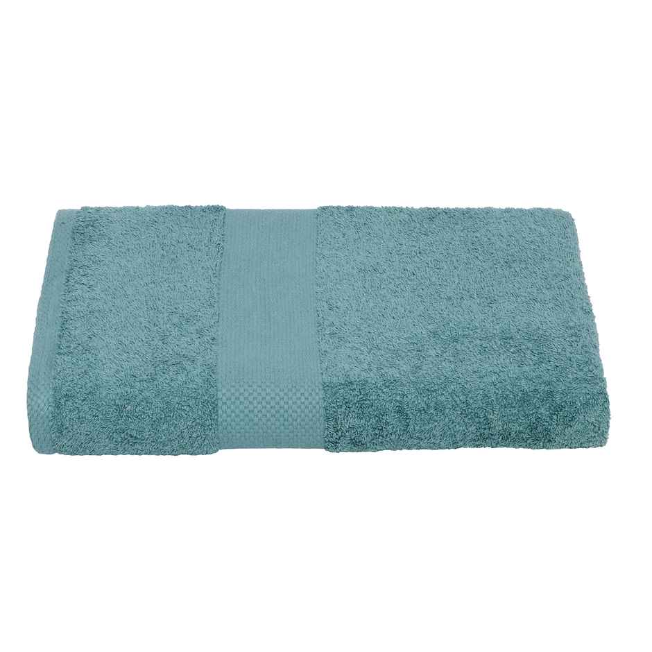 Dream Living Cotton Rich Bath Towel | 400 GSM | Ultra | Absorbent | 68x138 cm Aqua Green