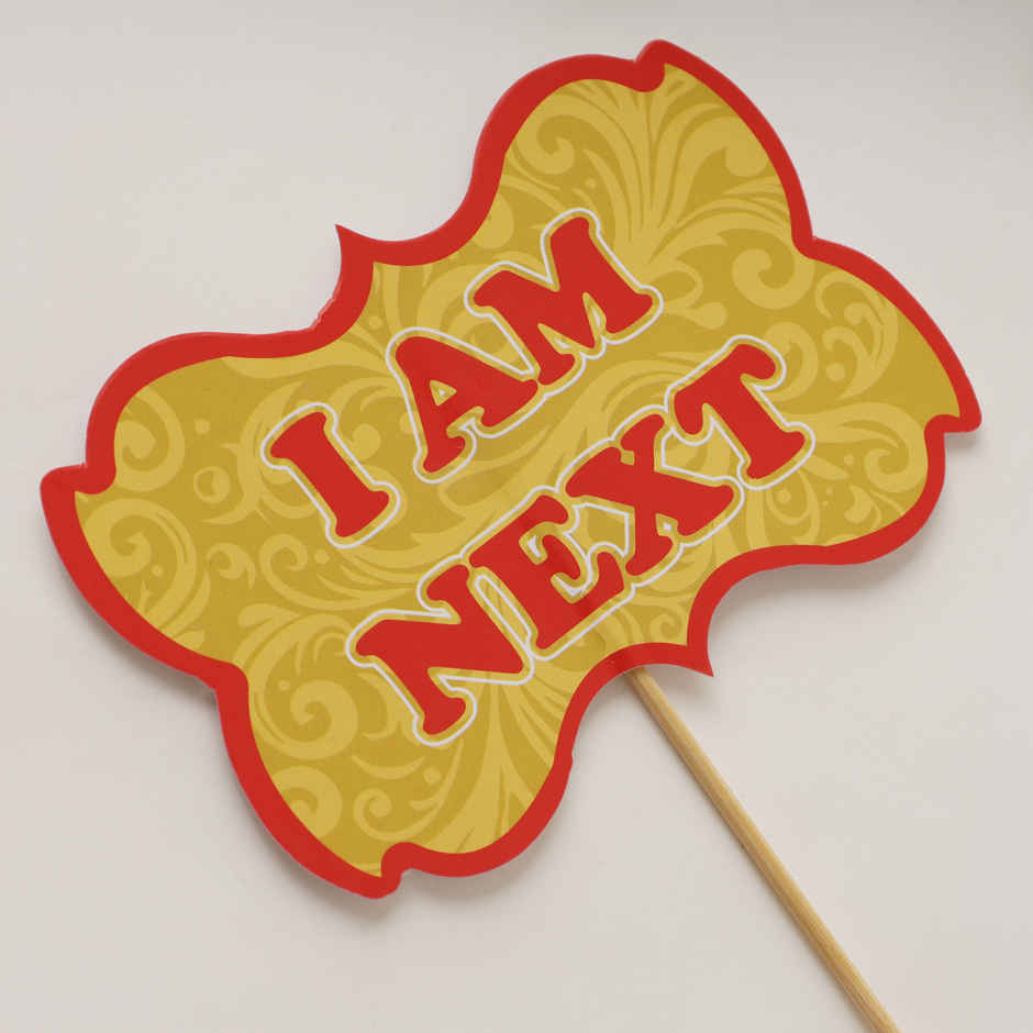 Haldi Photobooth Props Yellow Red | Propcon