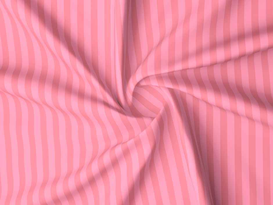 Homeharmony Double Plain Red Lining Bedsheet | With 2 Pillow Covers | Pink | 87 x 98 in