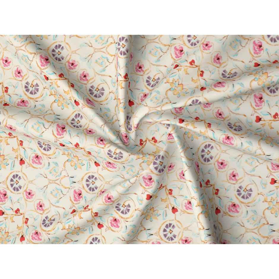 Dream Living Printed Double Super Soft Unique | Bedsheet 125 GSM w/ 2 Pillow Covers 220x250 cm | 2